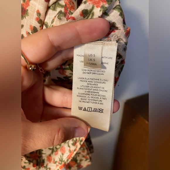 NWOT Free People|| Meant To Be Floral Blouse Top Size Small, Valentines - Picture 11 of 13